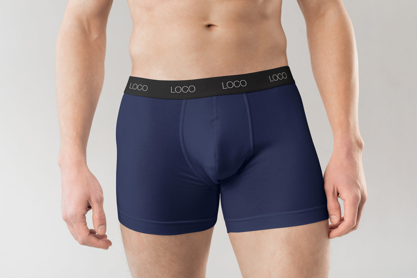 Herren Boxershorts aus Bio-Baumwolle (kbA) - French Navy